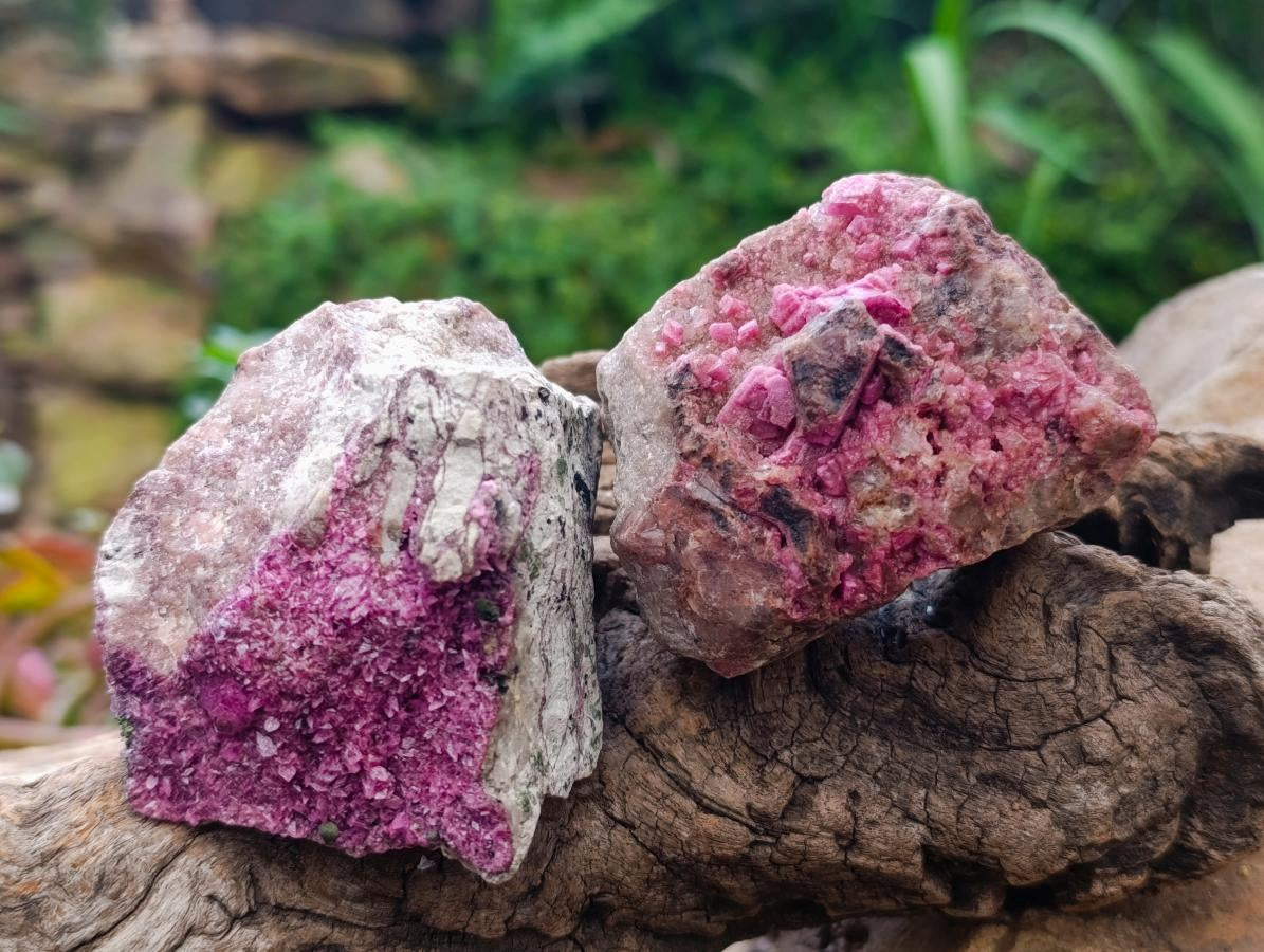 Natural Salrose Cobaltion Dolomite Specimens x 6 From Kakanda, Congo