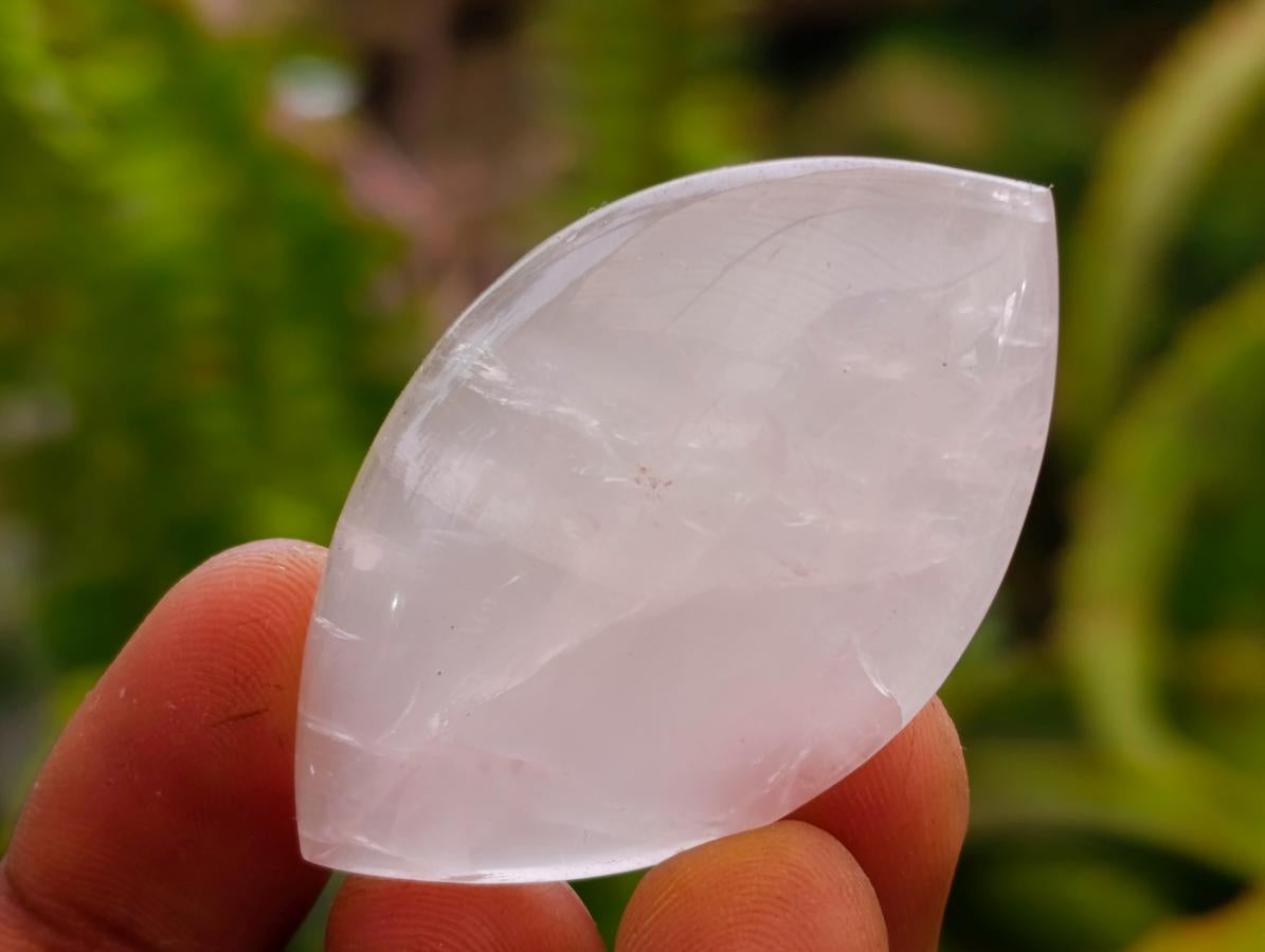 Polished Gemmy Rose Quartz Oval Free Forms x 35 From Madagascar