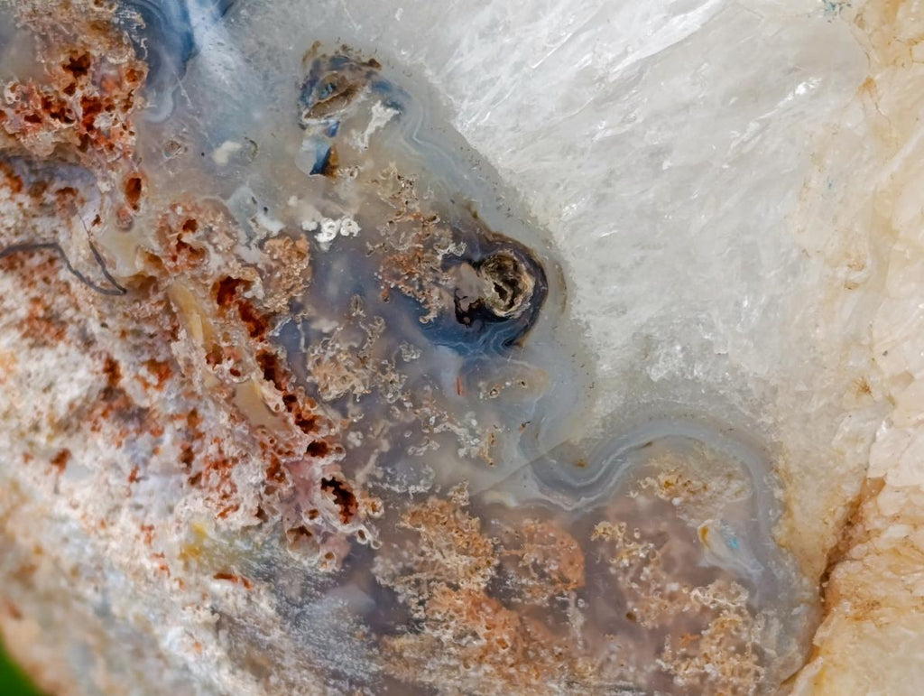 Polished XXL Agate Crystalline Centred Geode x 1 From Madagascar