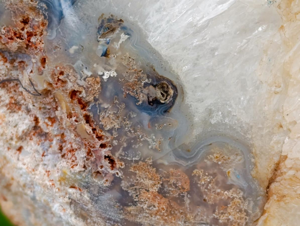 Polished XXL Agate Crystalline Centred Geode x 1 From Madagascar