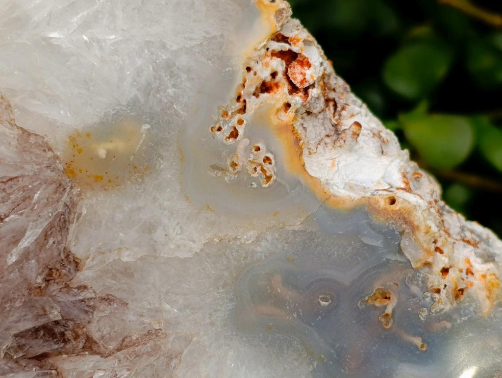 Polished XXL Agate Crystalline Centred Geode x 1 From Madagascar