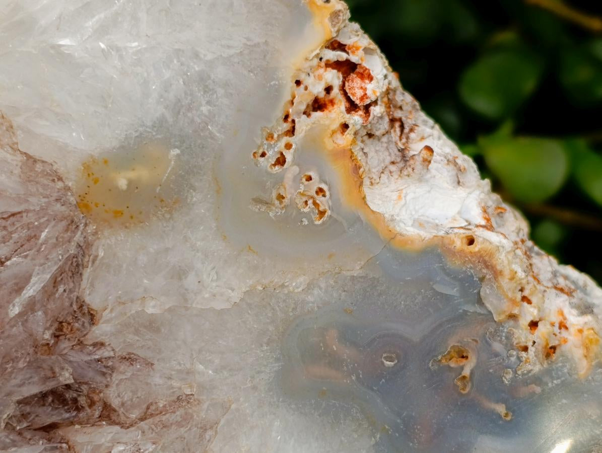 Polished XXL Agate Crystalline Centred Geode x 1 From Madagascar