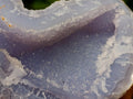 Natural Etched Blue Chalcedony Geodes x 6 From Nsanje, Malawi