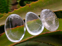 Polished Clear Quartz Crystal Galets x 35 From Madagascar