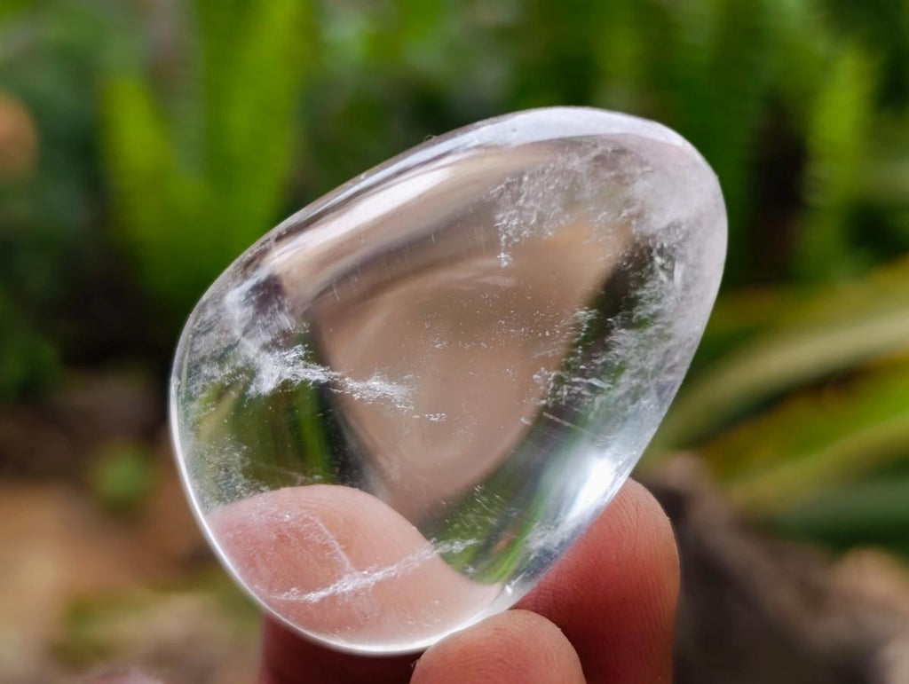 Polished Clear Quartz Crystal Galets x 35 From Madagascar