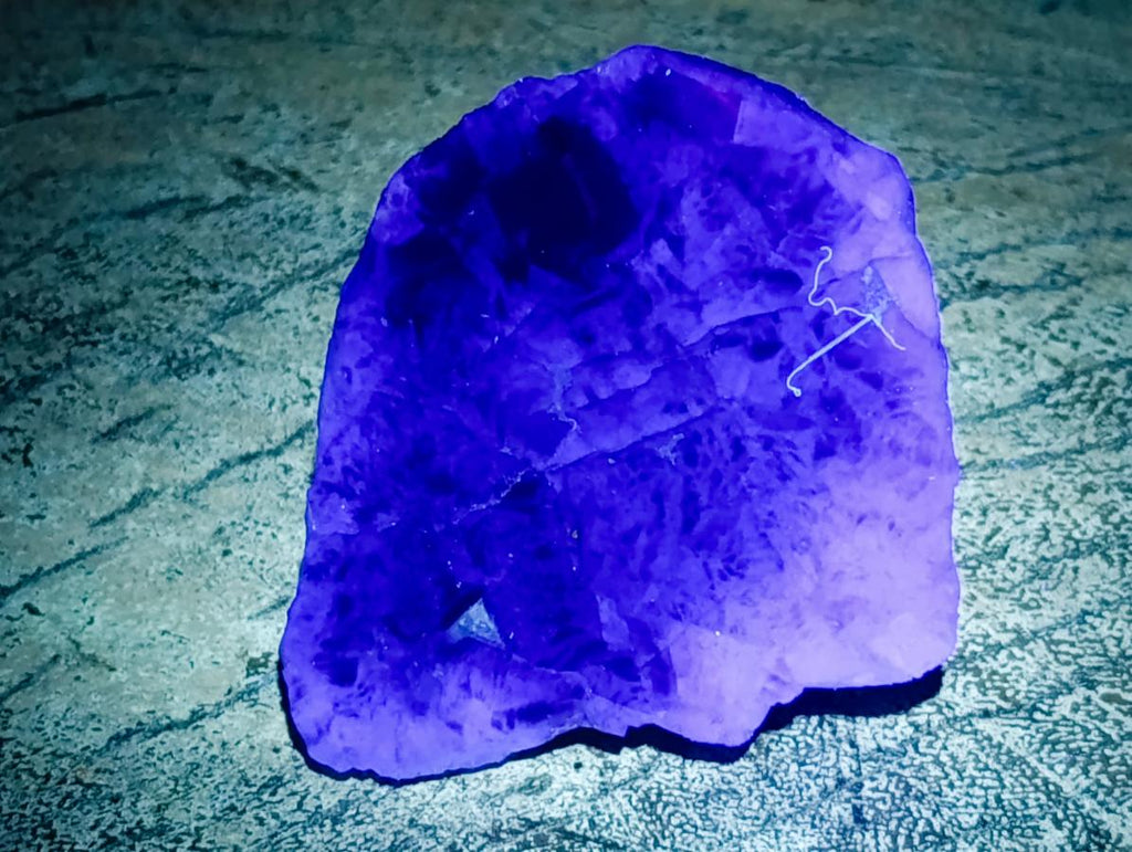 Polished On One Side Watermelon Fluorite Slices x 12 From Uis, Namibia