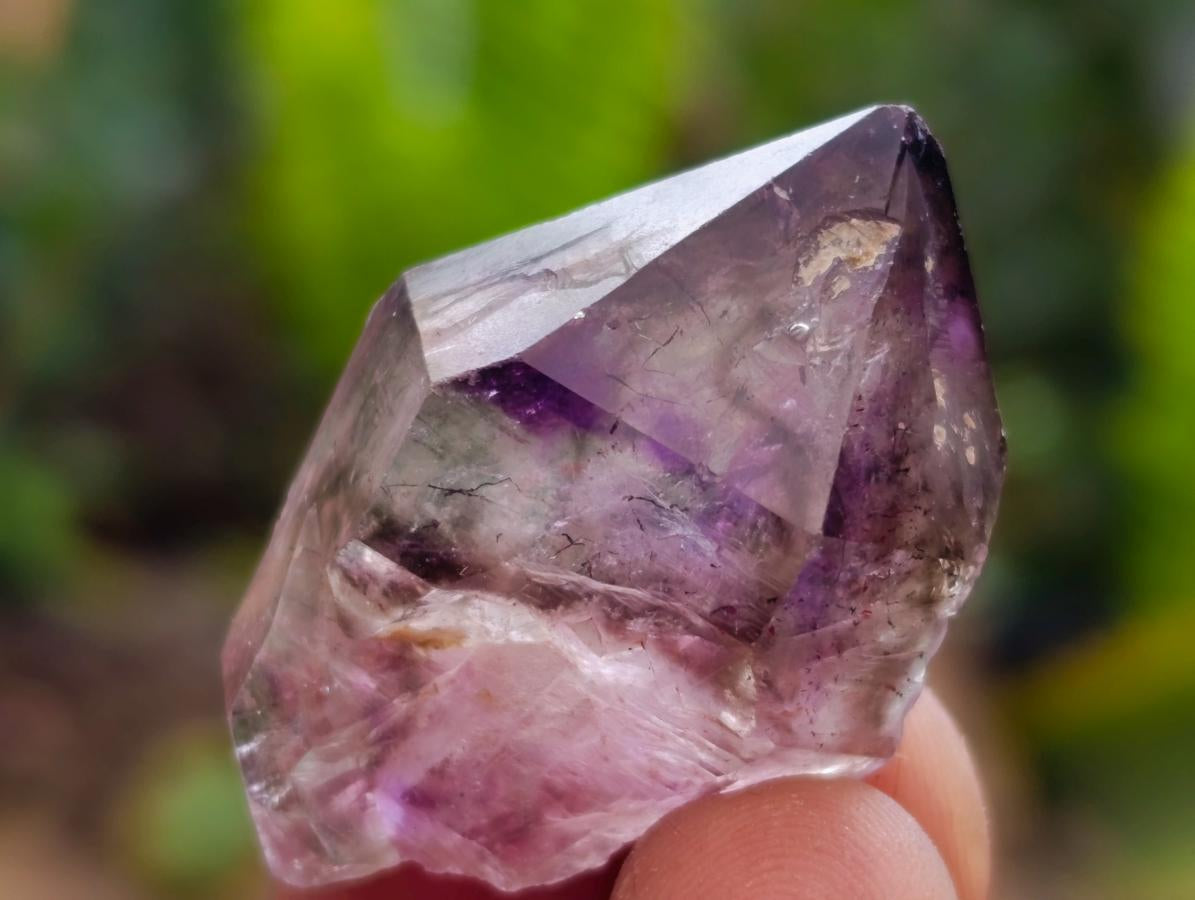 Natural Window Amethyst Crystals x 24 From Chiredzi, Zimbabwe