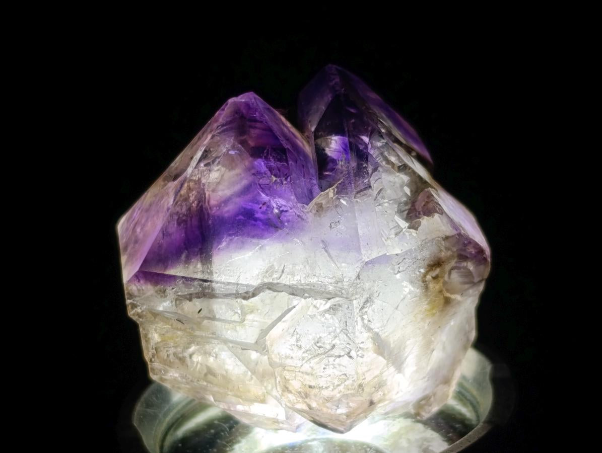 Natural Window Amethyst Crystals x 24 From Chiredzi, Zimbabwe