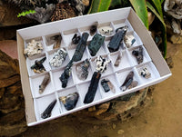 Natural Mix Of Aegirine, Orthoclase And Smokey Quartz Specimens x 30 From Zomba, Malawi