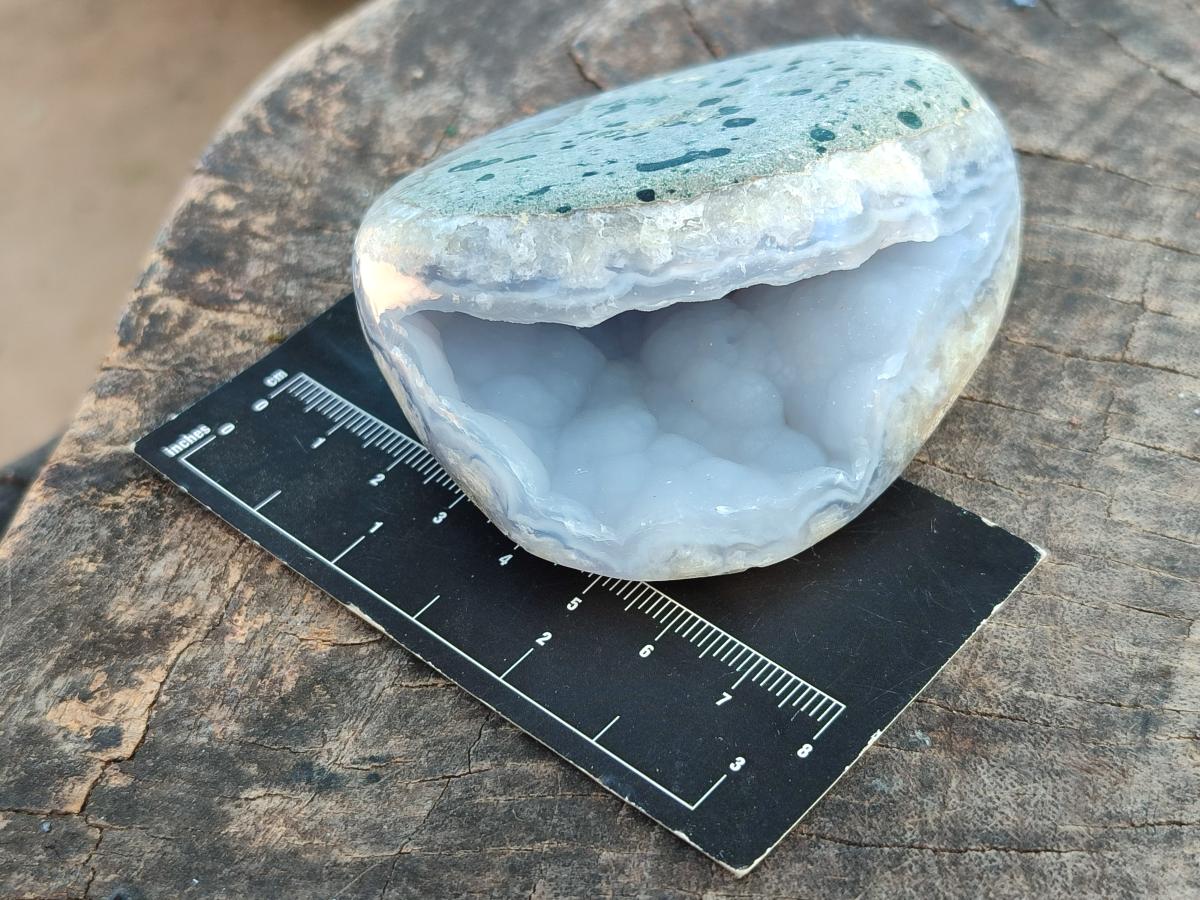 Polished Blue Lace Agate Free Forms x 6 From Nsanje, Malawi