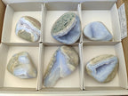 Polished Blue Lace Agate Free Forms x 6 From Nsanje, Malawi