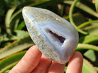 Polished Blue Lace Agate Free Forms x 6 From Nsanje, Malawi