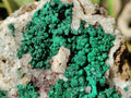 Natural Silky Ball Malachite and Drusy Quartz on Dolomite Specimens x 2 From Mindingi Mine, Kambove, Congo