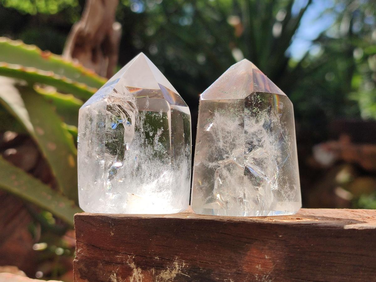 Polished Mixed Selected Quartz Crystals x 12 From Madagascar - Toprock Gemstones and Minerals 