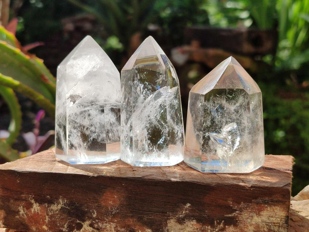 Polished Mixed Selected Quartz Crystals x 12 From Madagascar - Toprock Gemstones and Minerals 