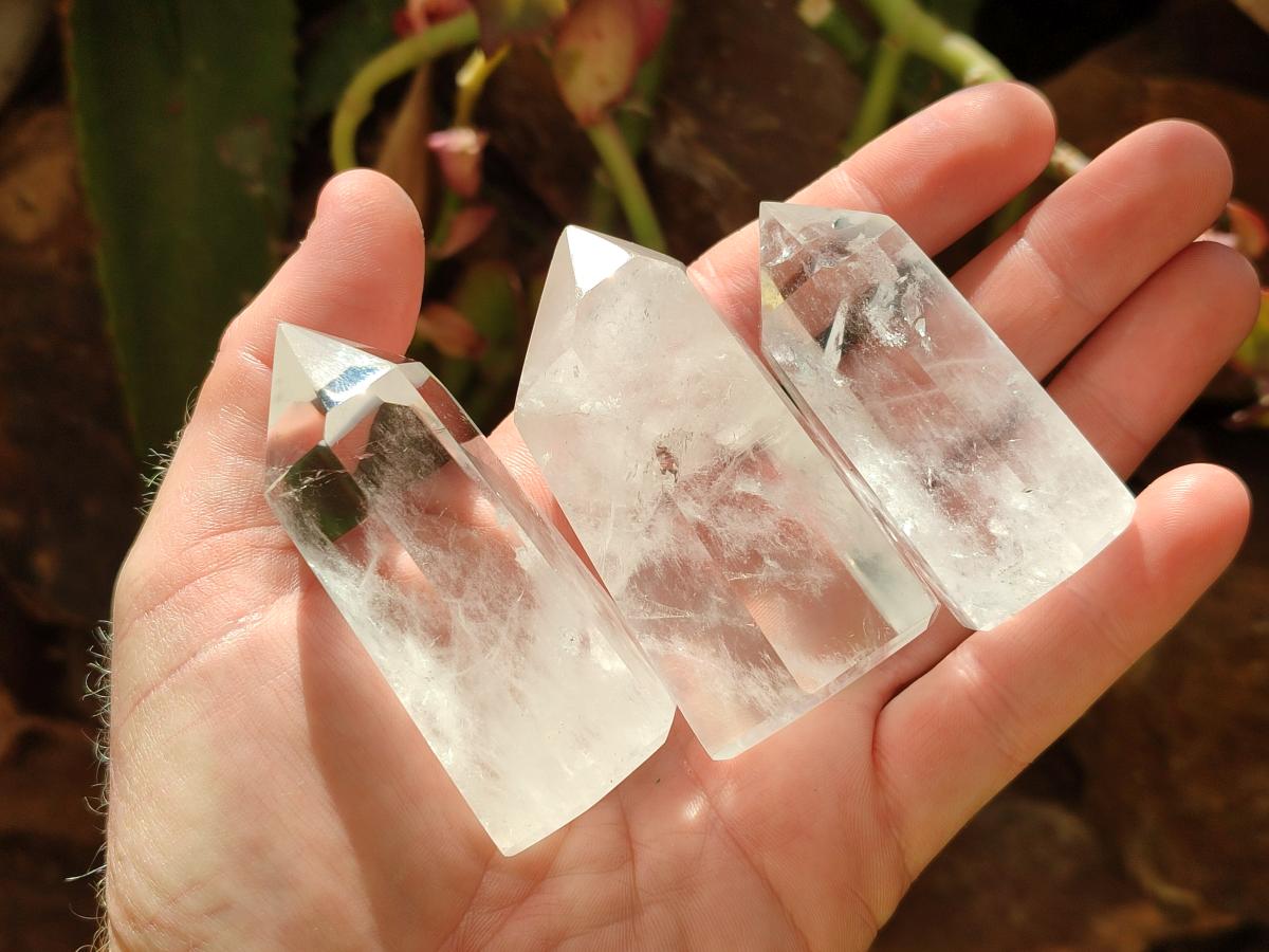 Polished Mixed Selected Quartz Crystals x 12 From Madagascar - Toprock Gemstones and Minerals 