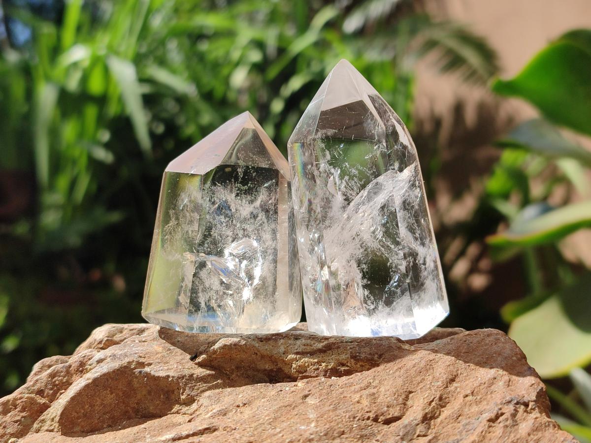 Polished Mixed Selected Quartz Crystals x 12 From Madagascar - Toprock Gemstones and Minerals 
