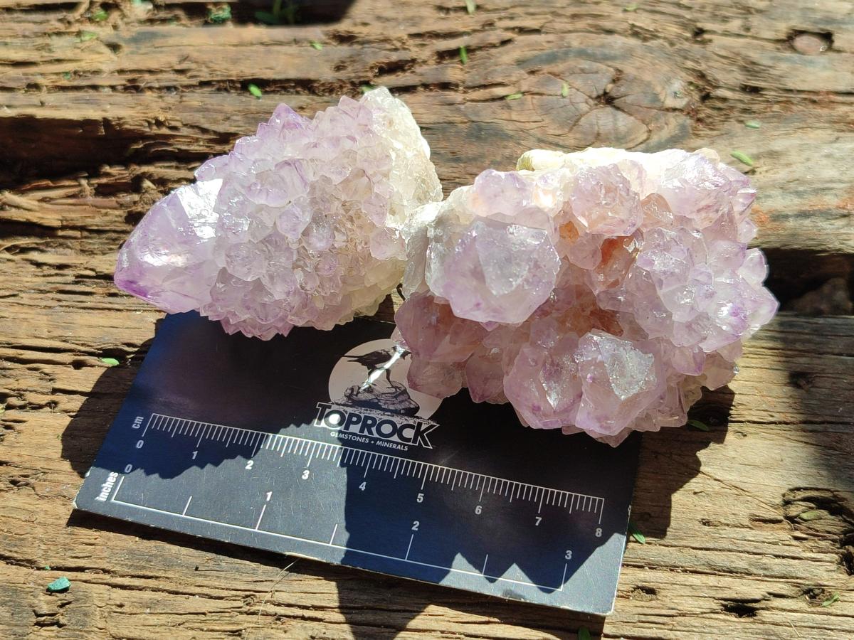 Natural Sunburst Amethyst Spirit Clusters x 12 From Boekenhouthoek, South Africa
