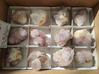 Natural Sunburst Amethyst Spirit Clusters x 12 From Boekenhouthoek, South Africa