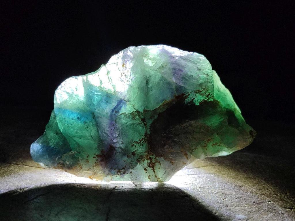 Natural Watermelon Fluorite Cobbed Specimens x 12 From Uis, Namibia