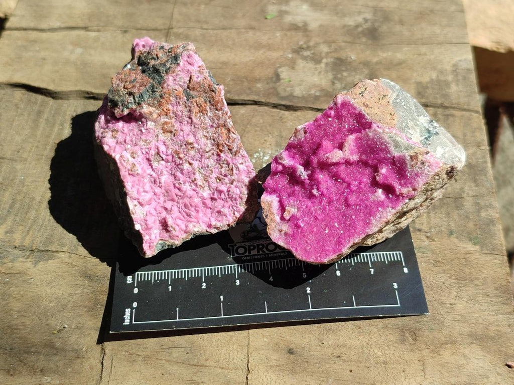 Natural Salrose Cobaltion Dolomite Specimens x 12 From Kakanda, Congo