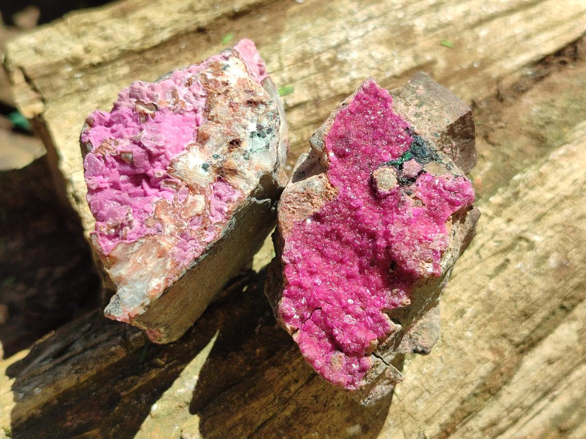 Natural Salrose Cobaltion Dolomite Specimens x 12 From Kakanda, Congo