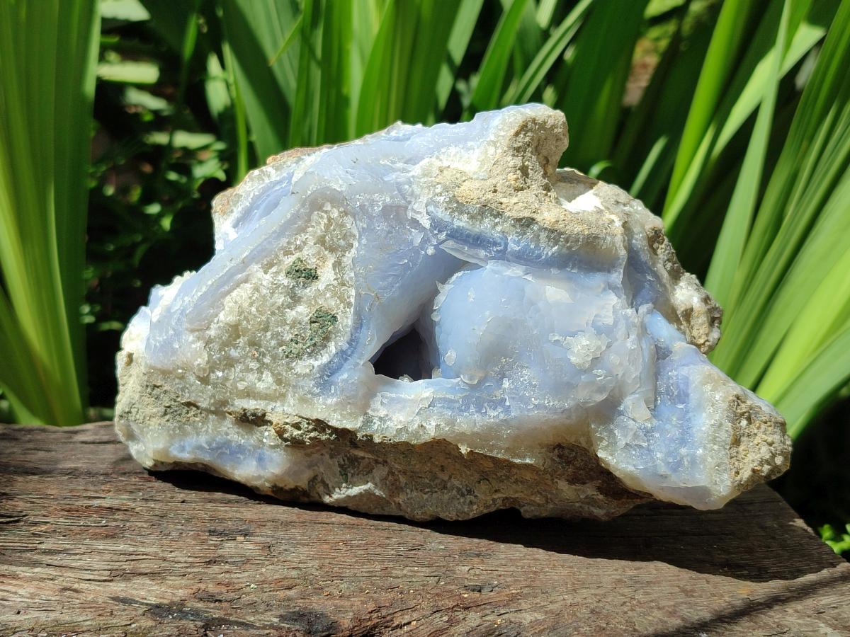 Natural Blue Lace Agate Geode Specimens x 3.89 kg Lot From Nsanje, Malawi