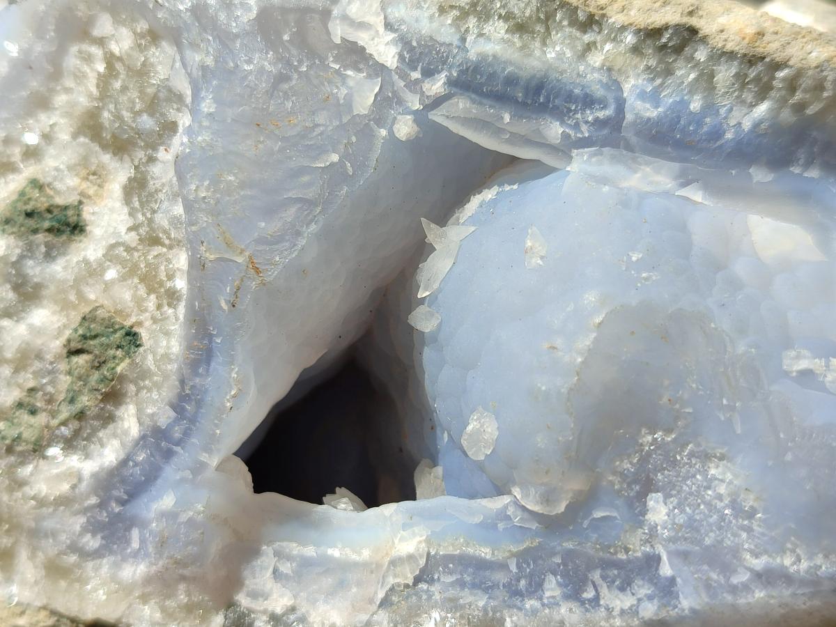 Natural Blue Lace Agate Geode Specimens x 3.89 kg Lot From Nsanje, Malawi