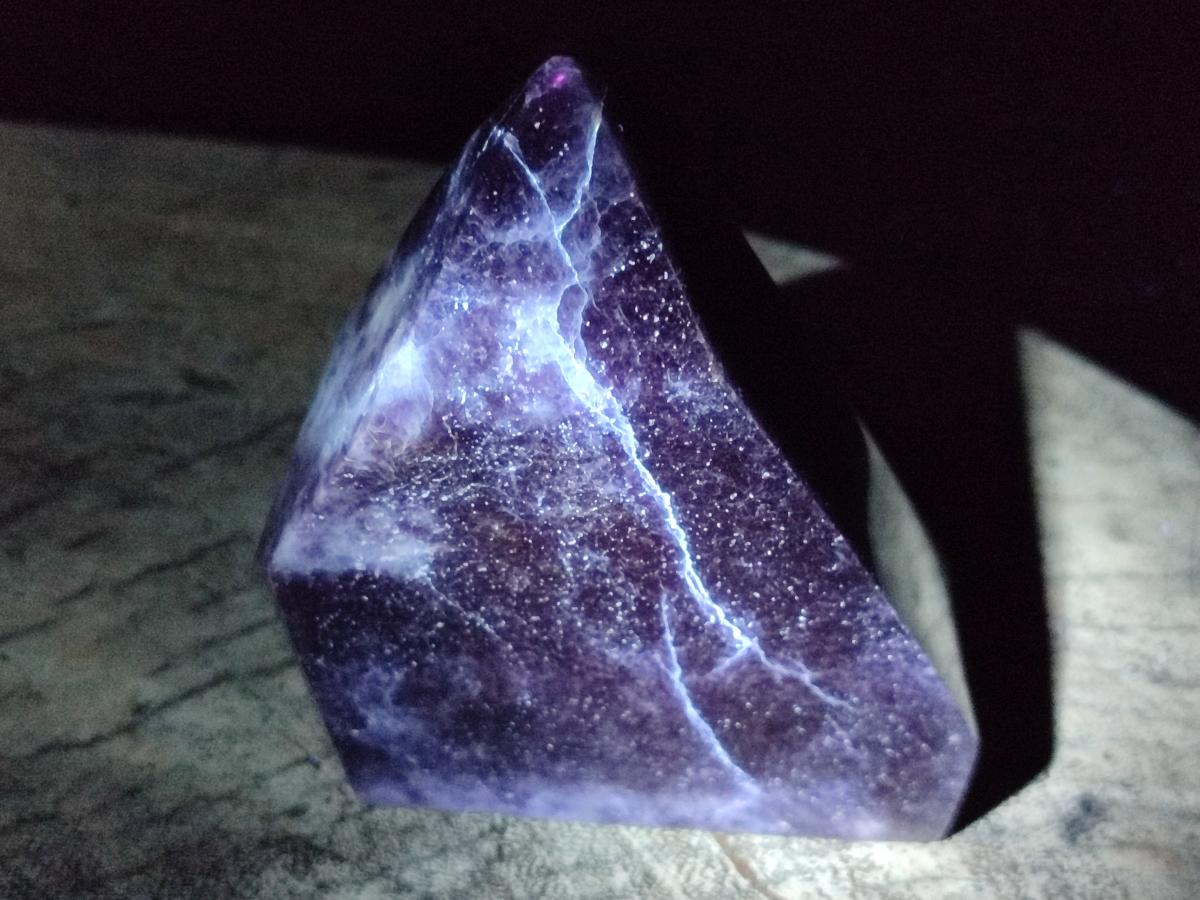 Polished Lepidolite Standing Free Forms x 2 From Zimbabwe