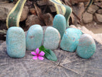 Polished Amazonite Standing Free Forms x 6 From Zimbabwe