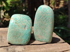 Polished Amazonite Standing Free Forms x 6 From Zimbabwe