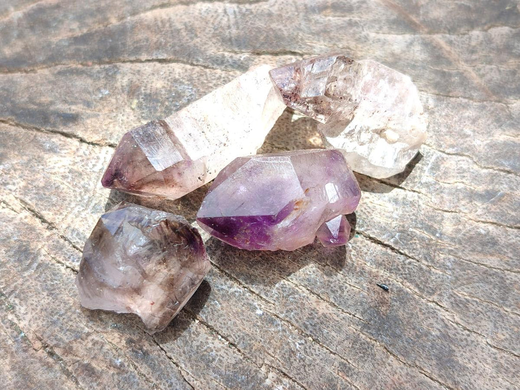 Natural Window Amethyst Crystals x 70 From Chiredzi, Zimbabwe