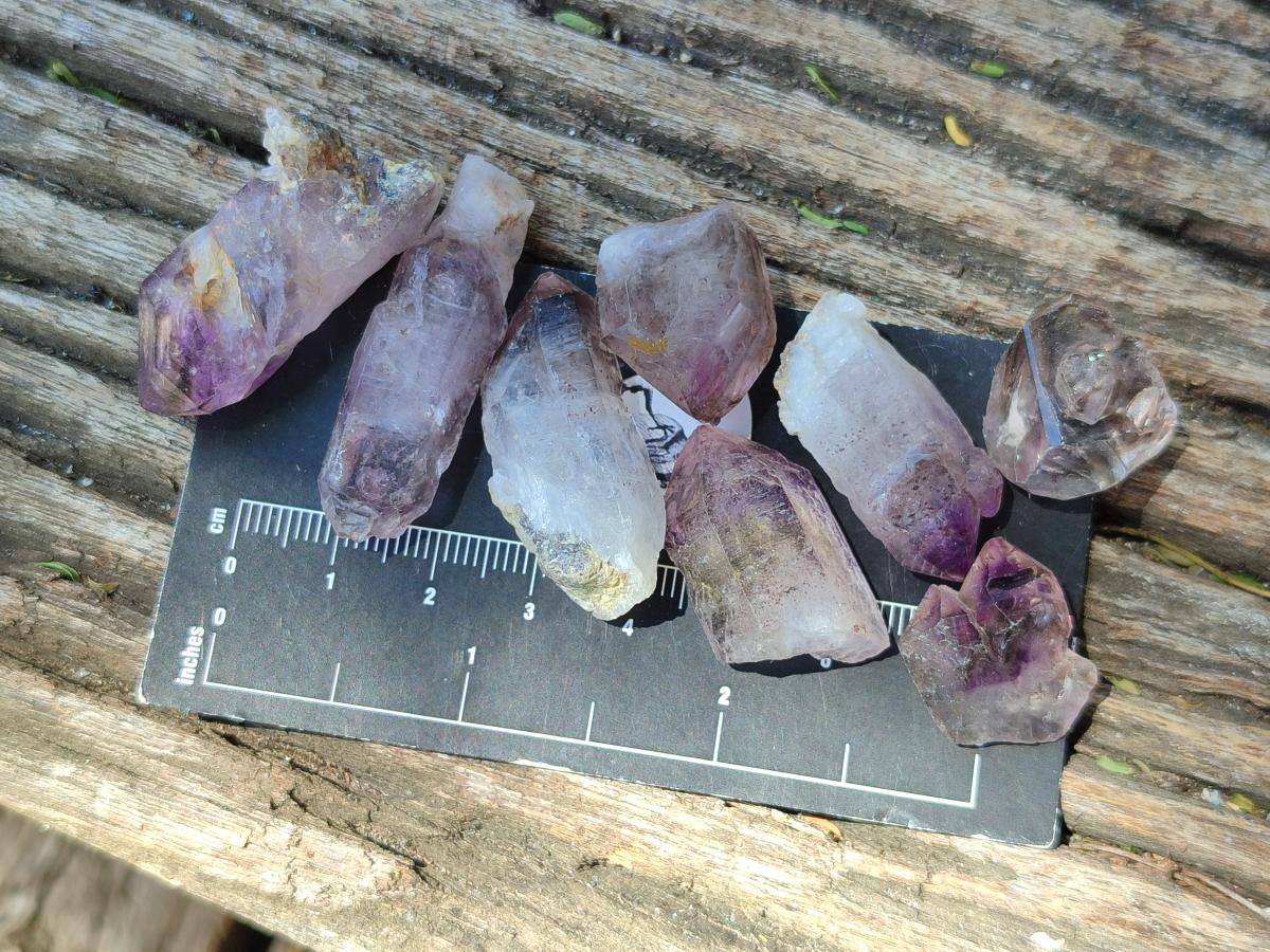 Natural Window Amethyst Crystals x 70 From Chiredzi, Zimbabwe