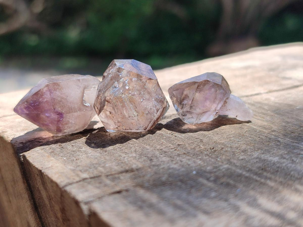 Natural Window Amethyst Crystals x 70 From Chiredzi, Zimbabwe