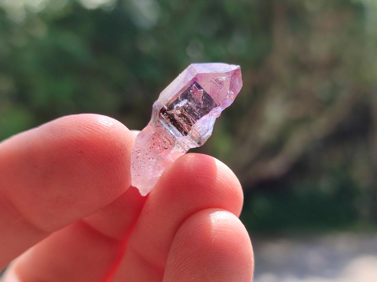 Natural Window Amethyst Crystals x 70 From Chiredzi, Zimbabwe