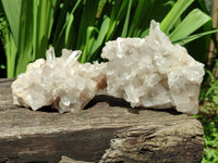 Natural Mixed Quartz Crystal Clusters x 6 From Madagascar
