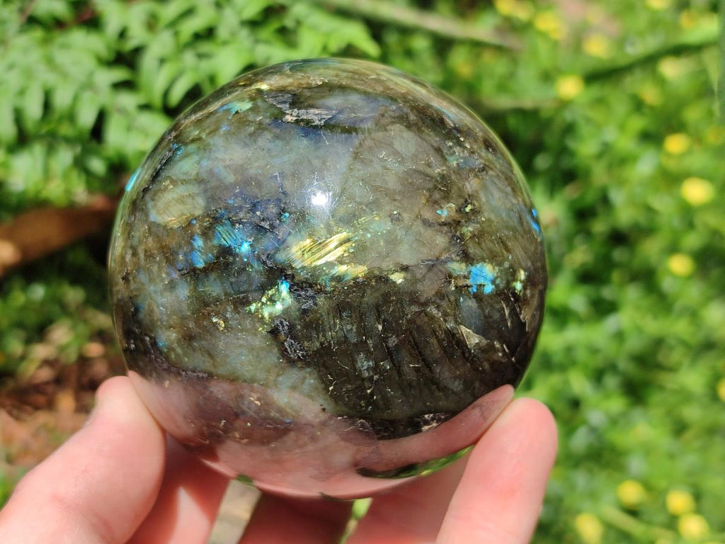 Polished Labradorite Spheres x 2 From Tulear, Madagascar