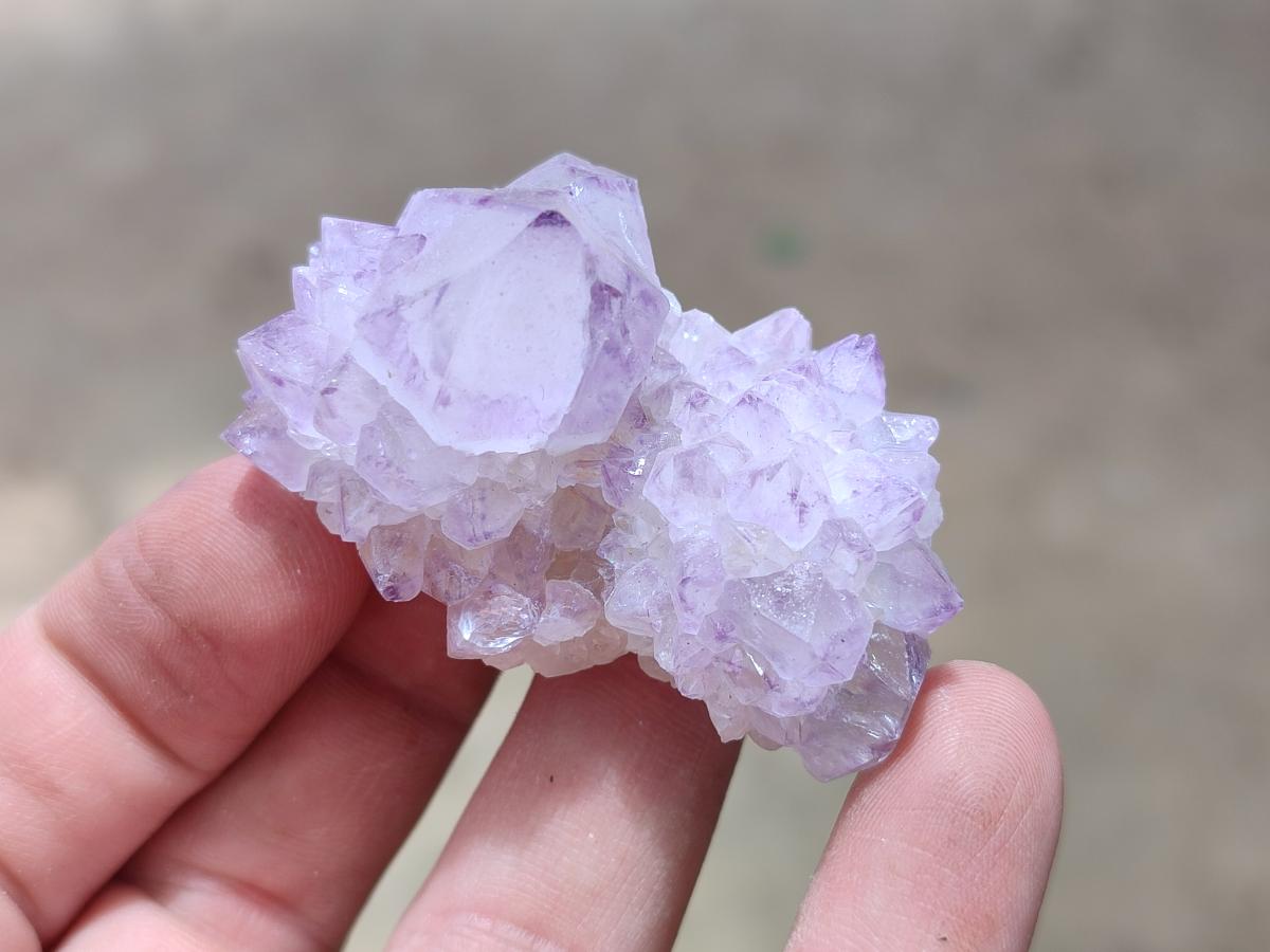 Natural Sunburst Amethyst Spirit Crystals x 20 From Boekenhouthoek, South Africa