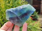 Polished On One Side Watermelon Fluorite Slices x 6 From Uis, Namibia