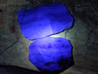 Polished On One Side Watermelon Fluorite Slices x 6 From Uis, Namibia