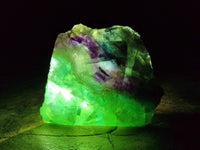 Polished On One Side Watermelon Fluorite Slices x 6 From Uis, Namibia