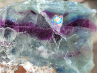 Polished On One Side Watermelon Fluorite Slices x 6 From Uis, Namibia