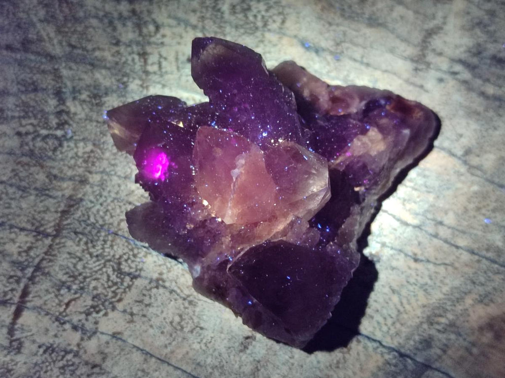 Natural Limonite Fairy Spirit Quartz Clusters x 35 From Boekenhouthoek, South Africa