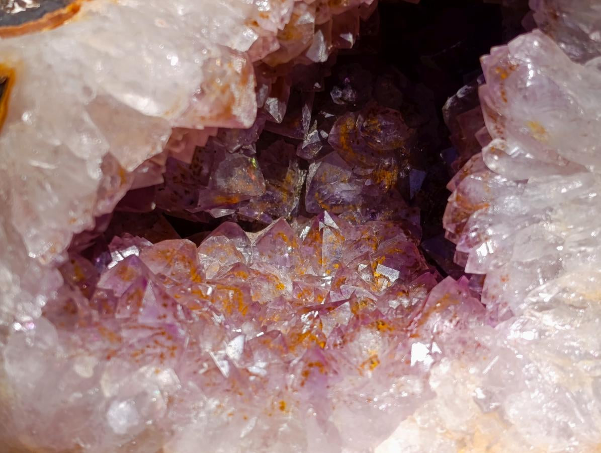 Natural Agate Crystal Centred Geodes x 2 From Zululand, South Africa