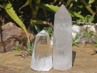 Polished Clear Quartz Crystals x 6 From Madagascar