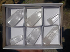 Polished Clear Quartz Crystals x 6 From Madagascar