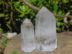 Polished Clear Quartz Crystals x 6 From Madagascar