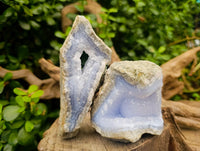 Natural Blue Lace Agate Geode Specimens x 5 kg Lot From Nsanje, Malawi