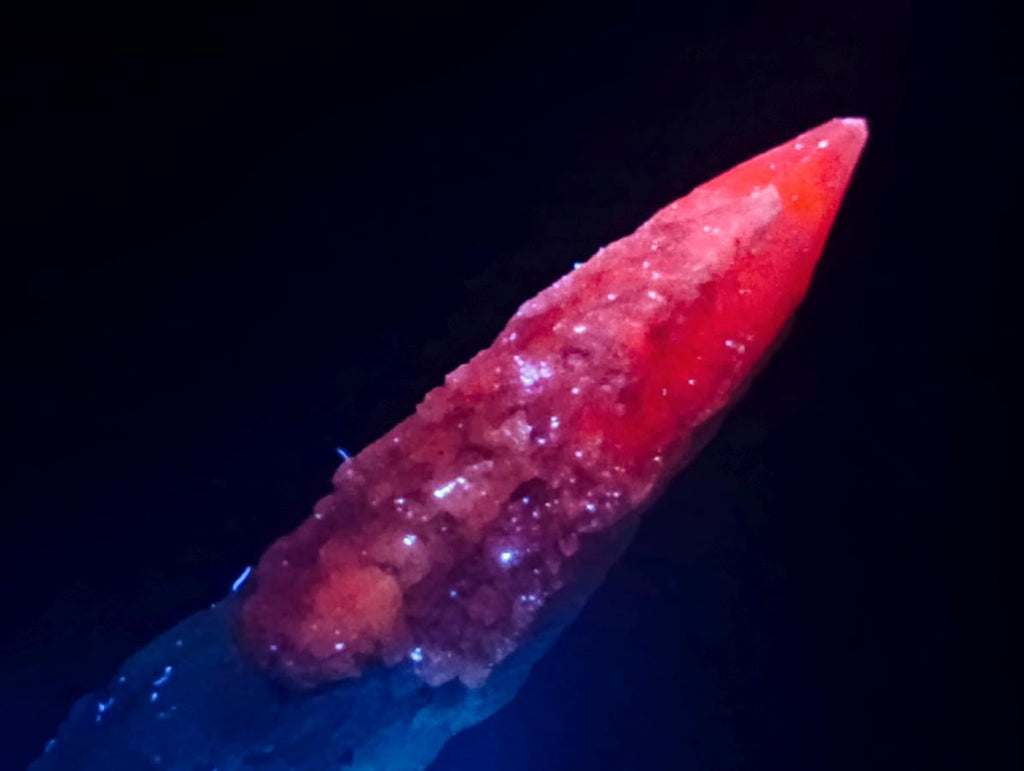 Natural Drusy Quartz Coated Spearhead Calcite Specimens x 35 From Albert's Mountain, Lesotho