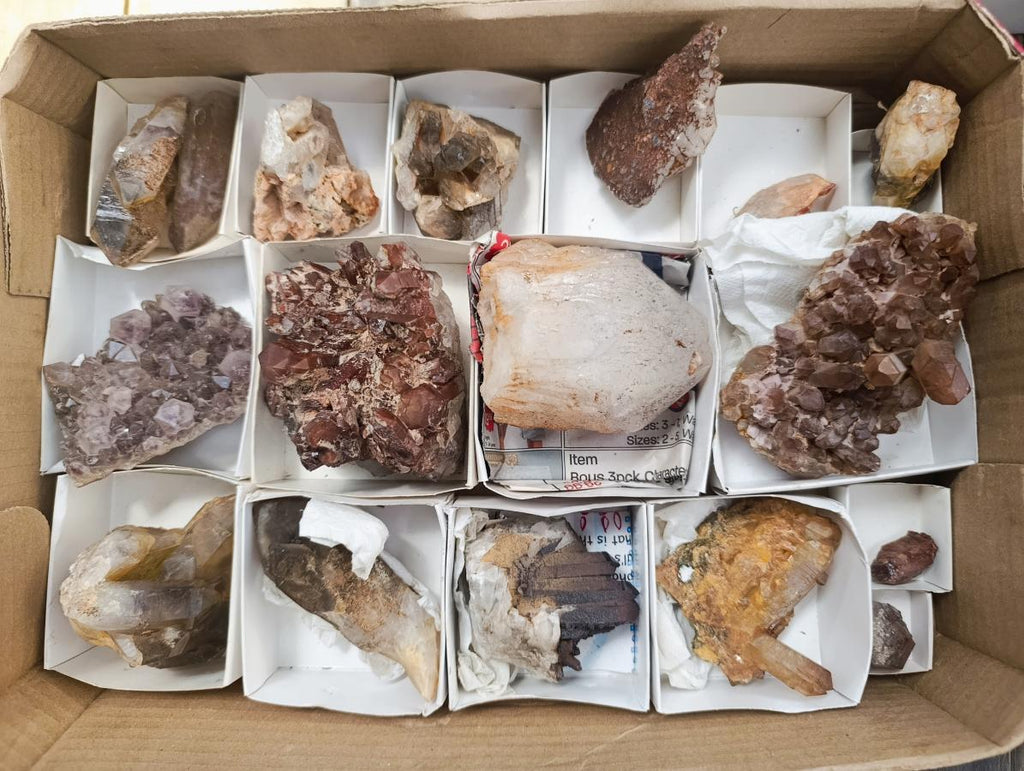 Natural Multi Mineral Specimens x 16 From Southern Africa